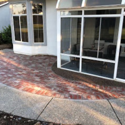this is a picture of brick pavers in Fontana, CA